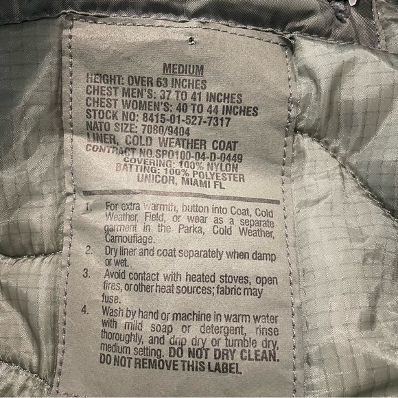 Orc Industries Parka Mens L ABU Camo Improved Rainsuit Cold Weather Coat Liner M - Picture 3 of 8